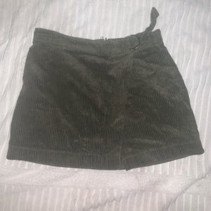 Army green skirt